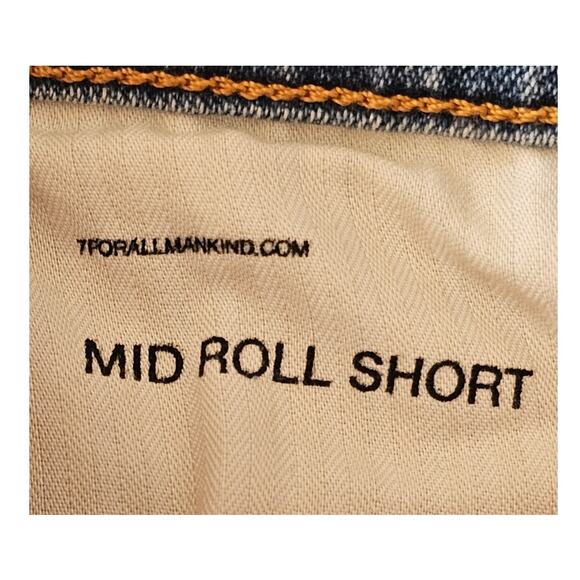 7 For All Mankind Mid Roll Short, Denim Jeans Shorts,  Sz 26 or Sz 4 NWT, NEW - Picture 8 of 10